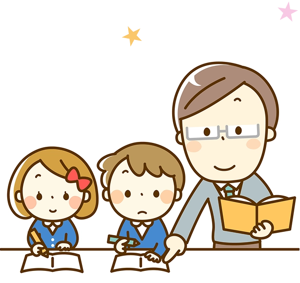 優しいスタッフが子どもを支援する様子